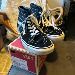 Vans Sk8 Hi Top Classic Black Stripe
